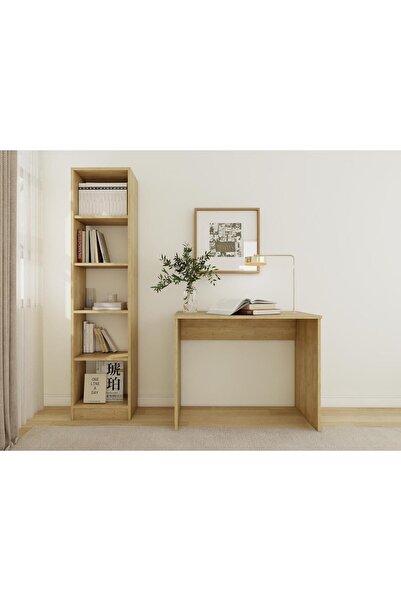 Masif Market Ofis Çalışma Bilgisayar Masası LefkasMeşe