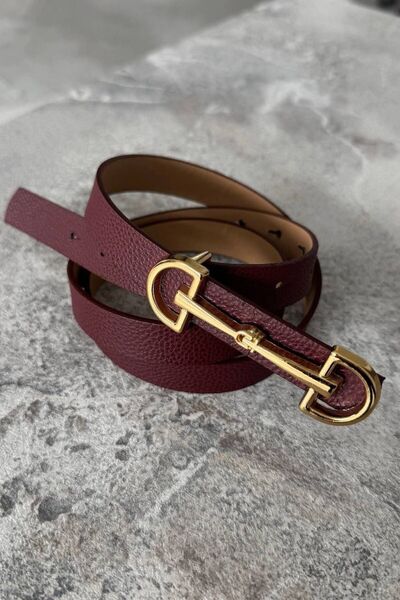 Paraf style Жіночий ремінь з пряжкою у вигляді коня, тонкий, з золотою пряжкою