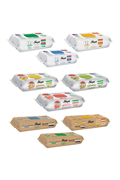 Sleepy PACHET PROMO - 9 x Servetele Umede Easy Clean Multisuprafete, Mix