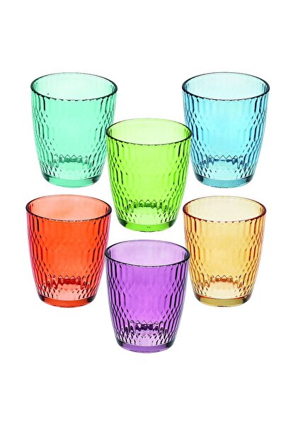 Tognana Set 6 pahare Seoul, Tumbler, Sticlă, 310 ml, Multicolor