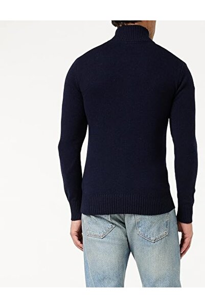 Schott NYC Ανδρικό μπλε πουλόβερ Pllance3 Schott