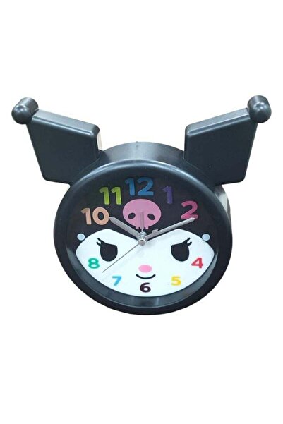 kuromi Lovely Wall Clock 18cm | Cartoon Design Battery Operated Kids Room Clock