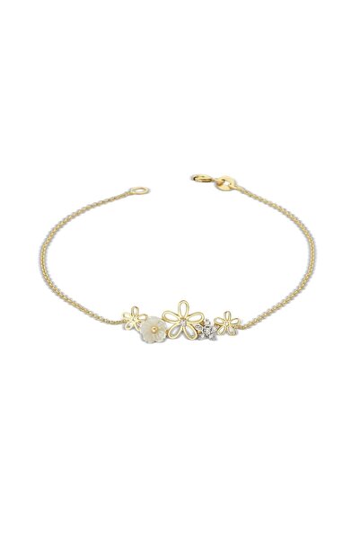 Gold Brățară Aur de 14K cu Diamante