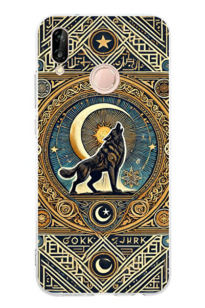 TechTree حافظة سيليكون متوافقة مع هاتف Huawei P20 Lite من Yalnız Kurt Gokturk...