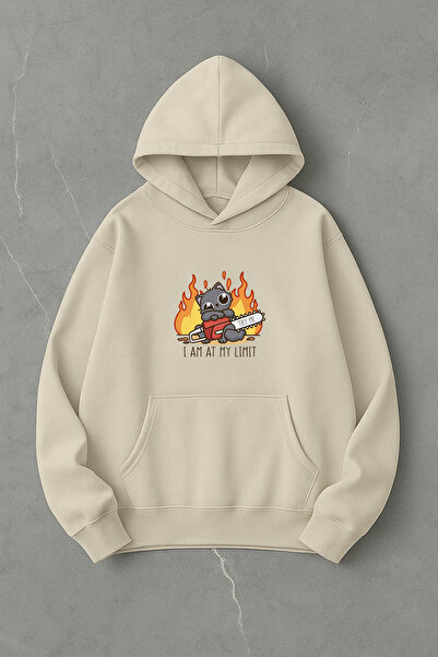 LORVEX Oversize kroj Ja sam na granici mojih moždanih možda Unisex Sa kapulja...