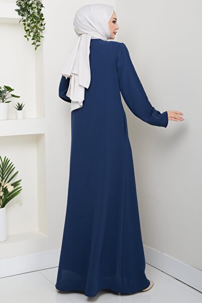 hafsamina Zigzag Stone Ferace Petrol Hm2848