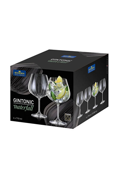 Bohemia Royal Crystal Set de 4 pahare Bohemia Crystal Gin & Tonic Waterfall 7...