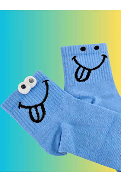 Shuttle Park Special Series Happy Colorful Smiley Socks Fun Comfortable Stylish Design Style Socks Made of Combed Cotton
