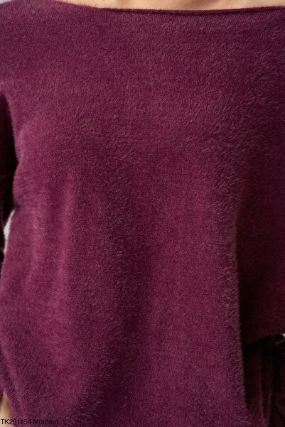 ossons Boat Neck Knitwear Mercerized Sweater