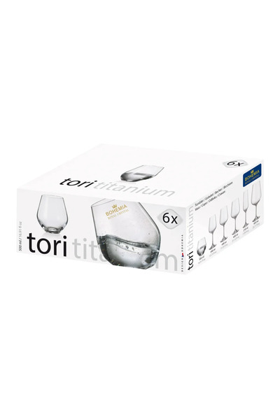 Bohemia Royal Crystal Set of 6 Bohemia crystal Tori Titanium tumbler glasses ...