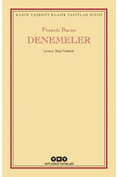 Yapı Kredi Yayınları Denemeler - Francis Bacon