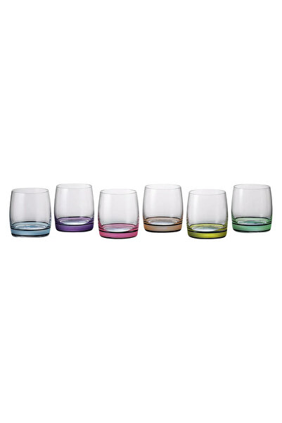 Bohemia Royal Crystal Set of 6 Bohemia Ideal Color Crystal Glasses 290 ml