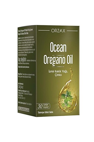 Orzax Ocean Oregano Oil Food Supplement 30 Capsules