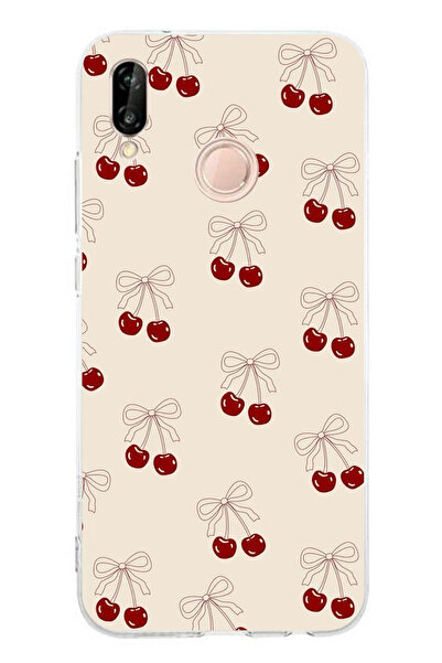 TechTree حافظة سيليكون متوافقة مع هاتف هواوي P20 لايت مطبوع