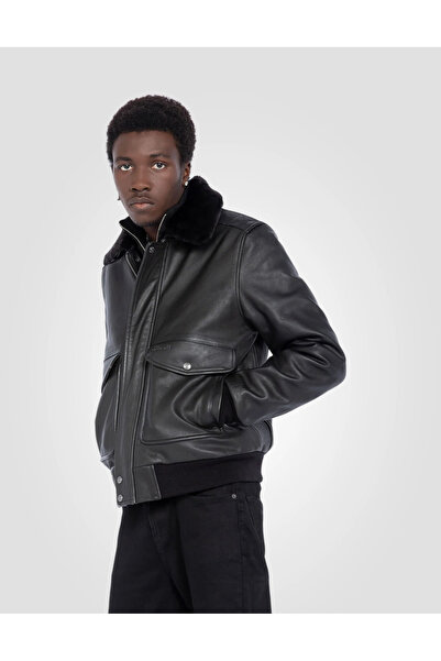 Schott NYC Men's black leather jacket lc5331x Schott