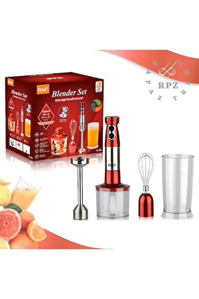 RAPAZ TREND RPZ Portable Blender 4-in-1 RAF R.296, 600W, 600ml, Red-Silver