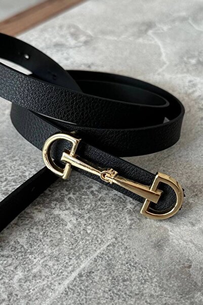 Paraf style Жіночий ремінь з пряжкою у вигляді коня, тонкий, з золотою пряжкою