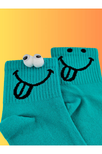 Shuttle Park Special Series Happy Colorful Smiley Socks Fun Comfortable Stylish Design Style Socks Made of Combed Cotton