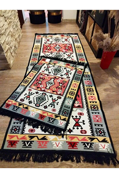 OEM 1+1 Woven double-sided rugs, size 60x90cm+80x200cm H&H104s
