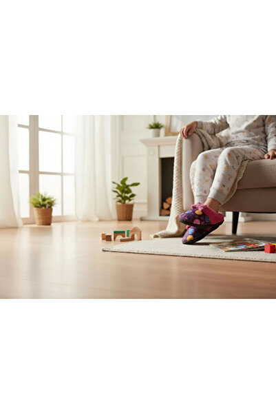 GEZER Children's Bowknot Soft Sole Nursery Kindergarten Home Slippers