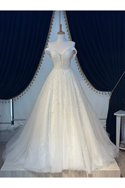 Miss Monalisa Moda DANTELLİ YOĞUN İNCİLİ GELİNLİK