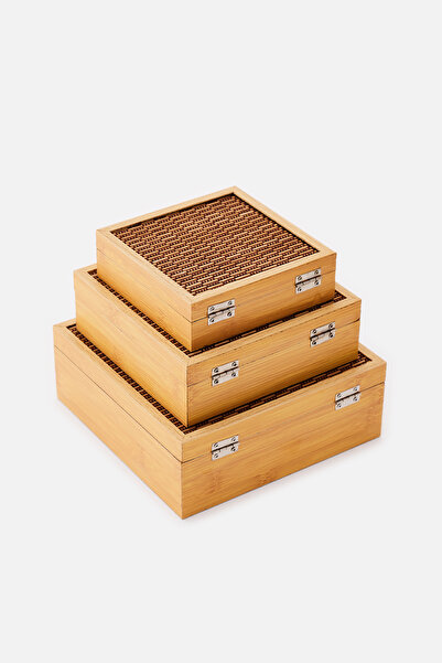 AKSWSUAR Wooden Box 3 Pieces