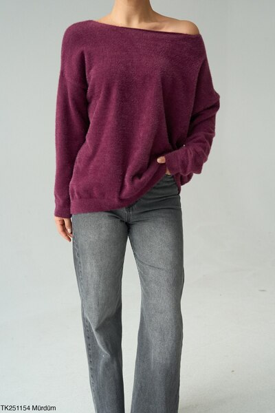 ossons Boat Neck Knitwear Mercerized Sweater