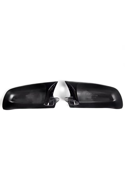 RADUS Mirror cover set for Golf 4, Bora, Passat B5 - Batman Style, Glossy Black, for equal mirrors