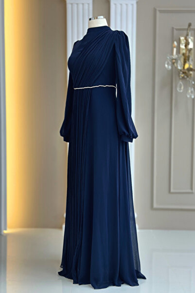 Amine Hüma Arin Abiye Elbise Lacivert