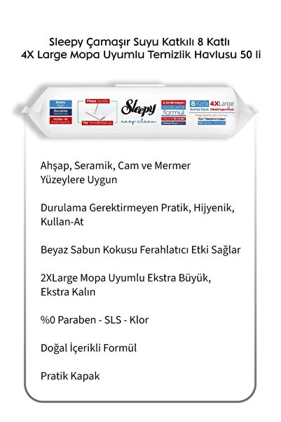 Sleepy Buy 6 Get 5 Bleach Additive Compatible Mopa 50-Pack and Rosie