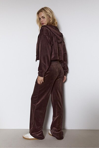 Stradivarius Velvet Jogger Trousers