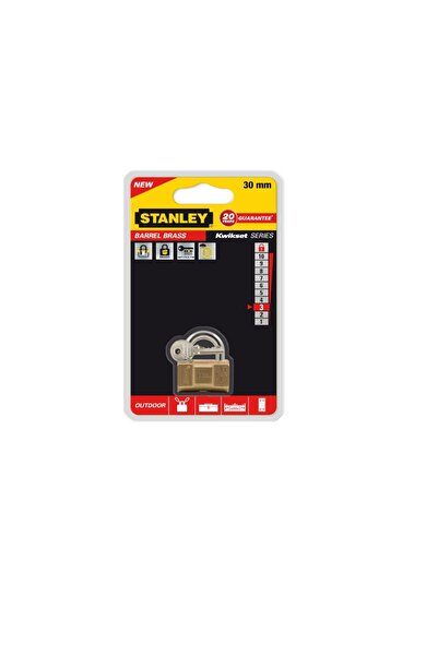 Stanley S742-045 Pirinç Namlu Kilidi 30 mm Asma Kilit