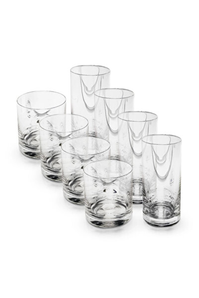 Bohemia Royal Crystal Set of 8 Bohemia Crystal Glasses Barware 410/470 ml
