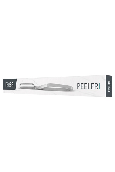 Teesa Stainless Steel Peeler with Movable Blade and Hanging Design.
