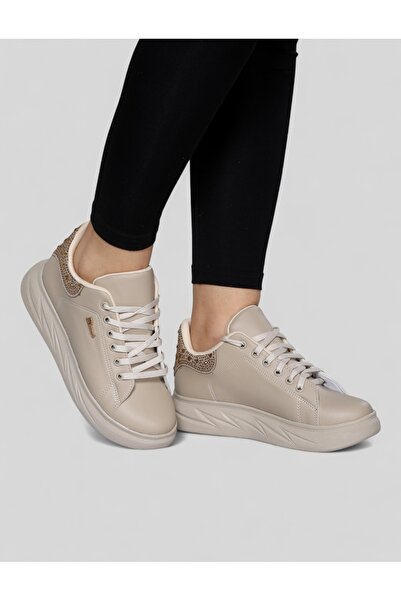 AĞCA Kadın yüksek Taban Bağcıklı Rahat Spor Ayakkabı Günlük Sneakers