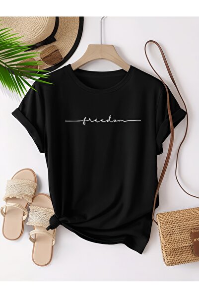 Eritqaa Unisex Oversize T-Shirt με στάμπα Freedom