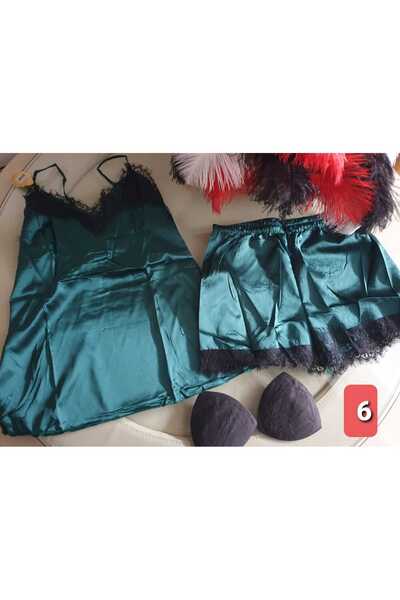 OEM Women's satin pajamas with lace, different colors, sizes S/M