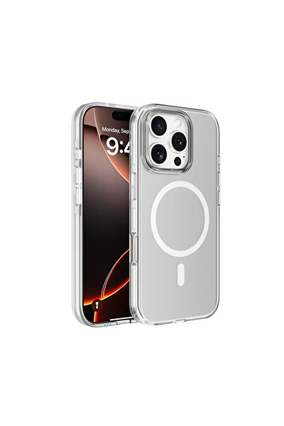 zore iPhone 16 Pro Max Kılıf Magsafe Şarj Özellikli Kamera Korumalı SENK Krip...