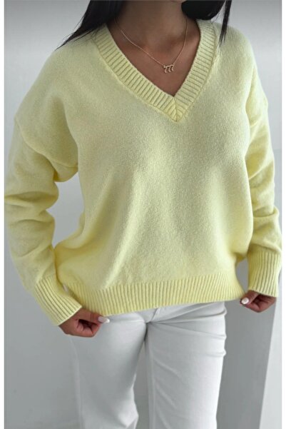 DİMA V-Neck Standard Size Knitwear Sweater