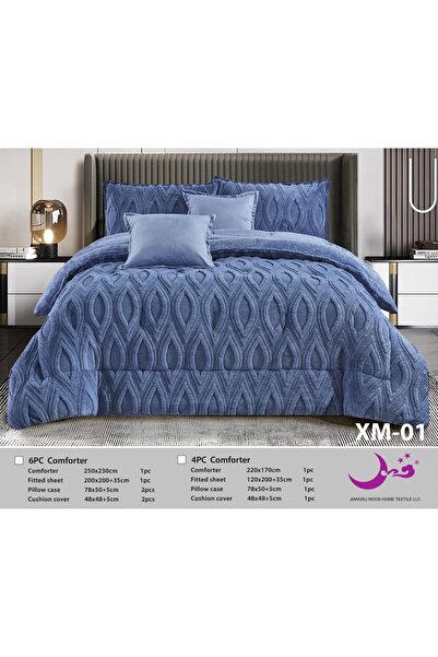 Moon Rivan Winter Bedspread Set, 6 Pieces, for Winter Luxury