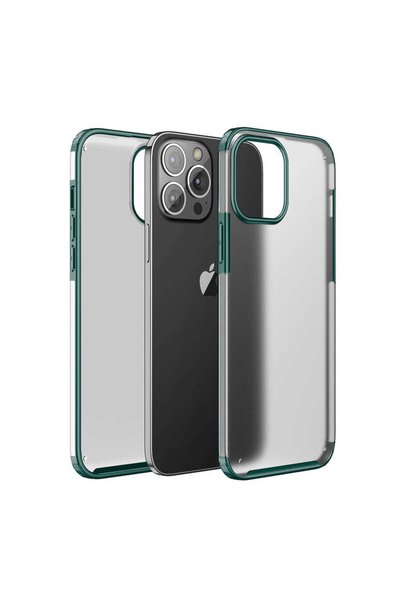 zore iPhone 13 Pro Max Compatible Senk Volks Case-Dark Green