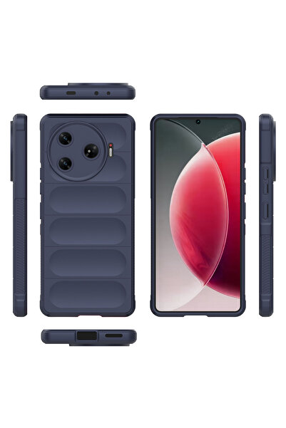 zore Tecno Spark 30 Pro Case Senk Ethnic Silicone Cover with Flexible Tpu Hollowed Out Back Surface Design - Dark Green