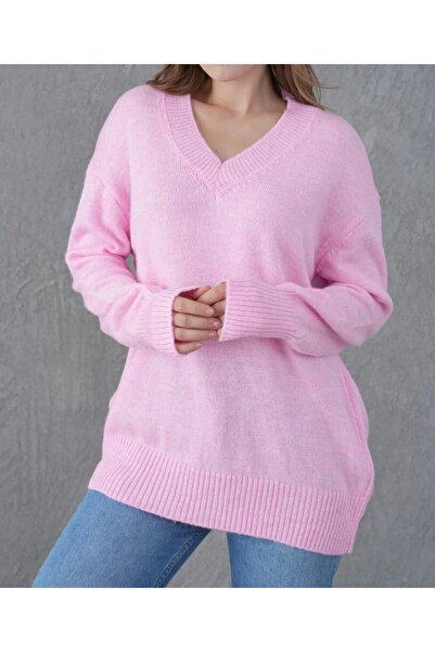 DİMA V-Neck Standard Size Knitwear Sweater