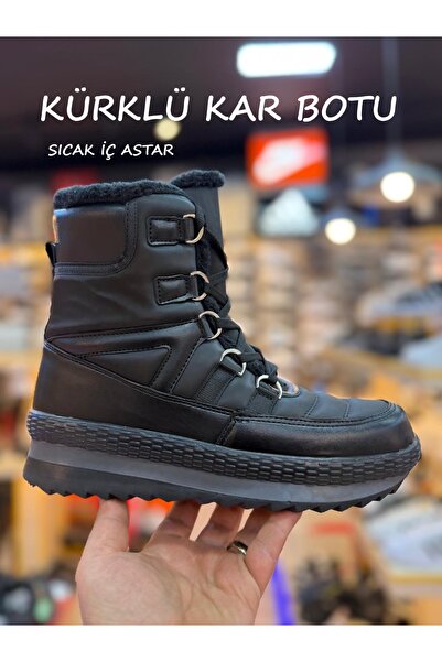 Neco Fur Non-Slip Thermo Sole Snow Boots, Water Resistant Outer Material 445 450 452