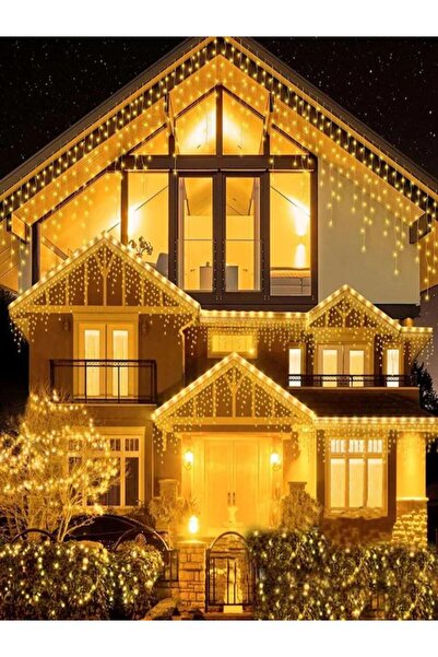 OEM 25m Light Towers, 640 Warm White LEDs, 8 Modes, Outdoor Resistant, Transparent Cable