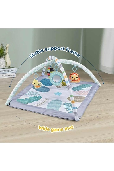 FOXMAG24 Baby Mattress and Activity Center, 2-in-1 Easy-to-Clean Play Space