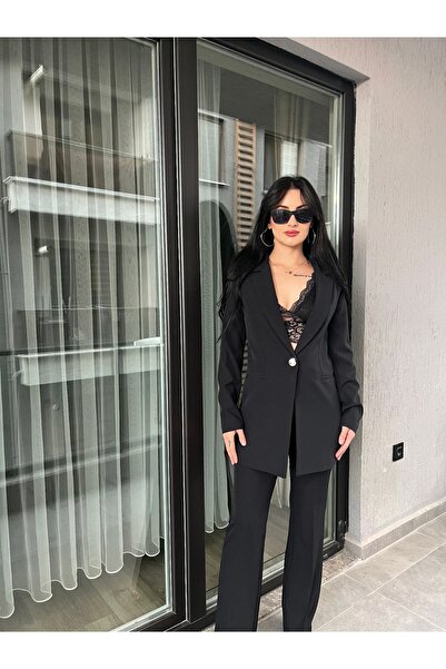 GGBOTİQUE Tek Düğmeli Blazer Ceket