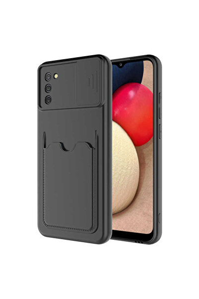 zore Galaxy A02S Case Senk Kartix Cover - Black