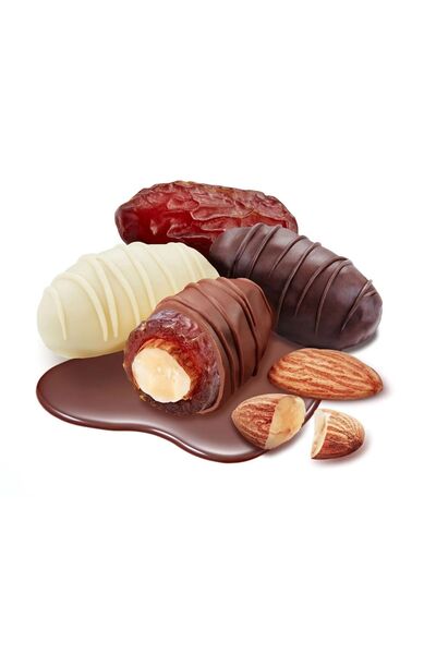 Qavruq quality nuts ÇİKOLATALI BADEMLİ HURMA 500 GR