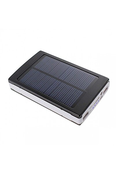 XL External Rectangular Battery 2,000 mAh with Solar Panel Power Bank Lateral LED Panel